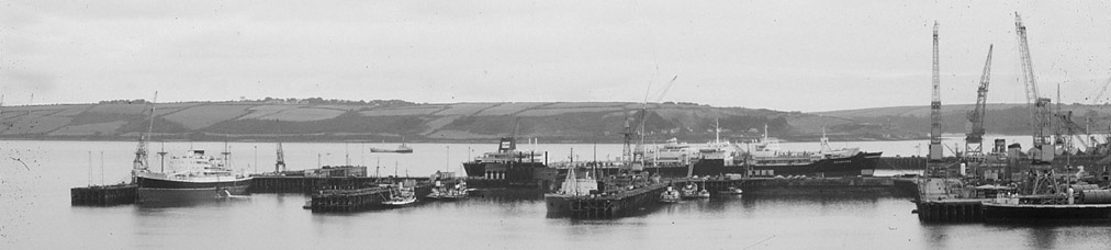 Falmouth docks circa 1969